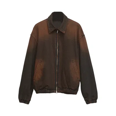 Pre-owned Song For The Mute Padded Jacket 'rust' | Brown | Men's Size 48