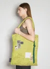 Song For The Mute Painted Sherpa Tote Bag In Yellow