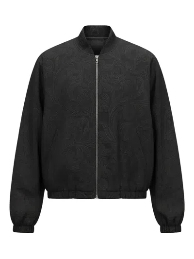 Song For The Mute Paisley Jacket In Black