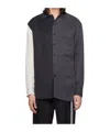 Song For The Mute Paneled Long-sleeved Shirt In Black