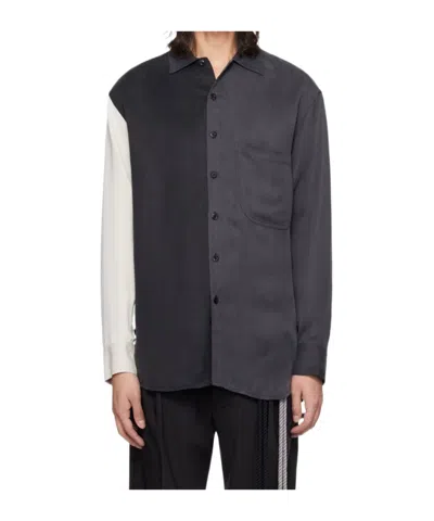 Song For The Mute Paneled Long-sleeved Shirt