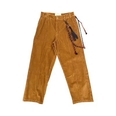 Pre-owned Song For The Mute Pin Stitch Pant 'camel Fade Out' | Brown | Men's Size 52
