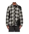 Song For The Mute Plaid Shirt Jacket In Multi