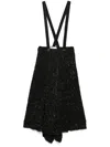 Song For The Mute Pleated Midi Skirt In Black