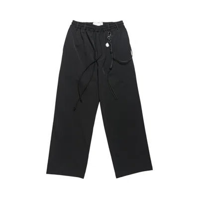 Pre-owned Song For The Mute Poly Tech Relaxed Lounge Pant 'black' | Tan | Men's Size 48
