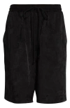 Song For The Mute Raw Hem Elastic Waist Shorts