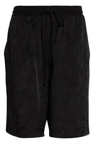 Song For The Mute Raw Hem Elastic Waist Shorts