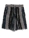 Song For The Mute Raw Lined Elasticated Shorts