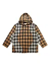 Song For The Mute Raw Patch Pocket Hoodie In Grey