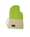 Song For The Mute Oversized Knitted Balaclava In Green