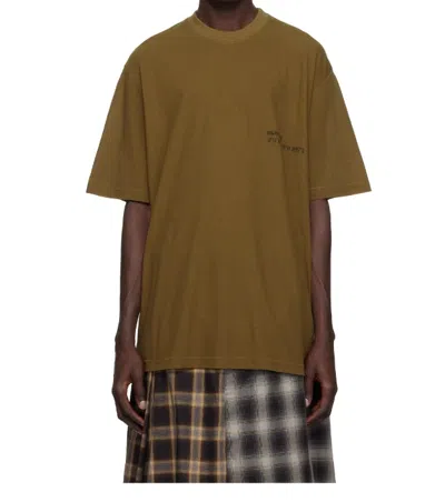 Song For The Mute Round Neck Short Sleeve T-shirt In Khaki