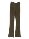Song For The Mute Seersucker-texture Trousers In Green