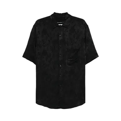 Pre-owned Song For The Mute Short-sleeve Oversized Shirt 'black' | Men's Size 54