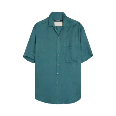Pre-owned Song For The Mute Short-sleeve Oversized Shirt 'blue' | Men's Size 48