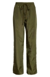 Song For The Mute Khaki Press-stud Track Pants In Khaki