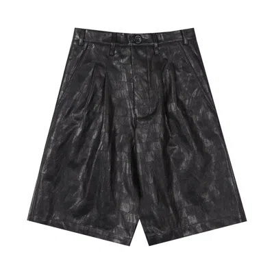 Pre-owned Song For The Mute Single Pleated Shorts 'black' | Men's Size 46