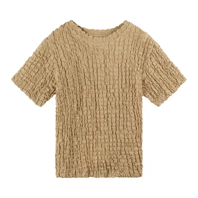 Pre-owned Song For The Mute Slim Tee 'camel' | Tan | Men's Size 36 In Brown