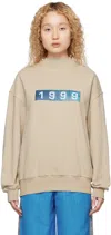 Song For The Mute Crew Neck Sweatshirt In Oat