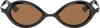 Song For The Mute Ssense Exclusive Black Model 4 Sunglasses In Black