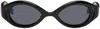 Song For The Mute Ssense Exclusive Black 'the Goggle' Sunglasses In Black