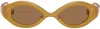 Song For The Mute Ssense Exclusive Brown 'the Goggle' Sunglasses In Brown