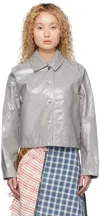Song For The Mute Ssense Exclusive Gray Jacket In Grey Grey