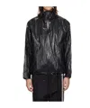 Song For The Mute Stand Collar Casual Jacket In Black