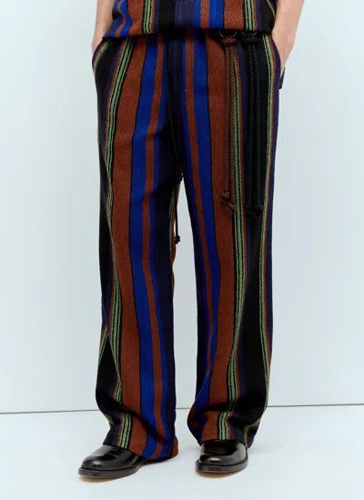 Song For The Mute Striped Lounge Pants In Multi