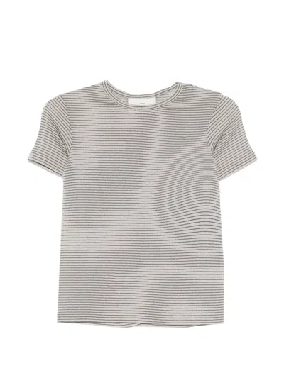Song For The Mute Striped T-shirt In Gray