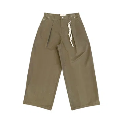 Pre-owned Song For The Mute Super Baggy Pant 'army Green' | Men's Size 52