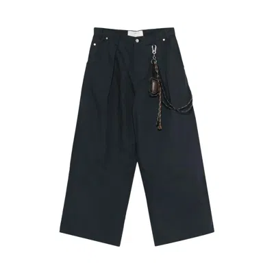 Pre-owned Song For The Mute Super Baggy Pant 'black' | Men's Size 54