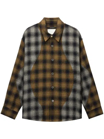 Song For The Mute Tartan-pattern Shirt In Brown