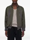 Song For The Mute Zippered Long Sleeve Casual Jacket In Green