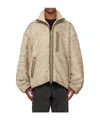 Song For The Mute Off-white Funnel Track Jacket In White