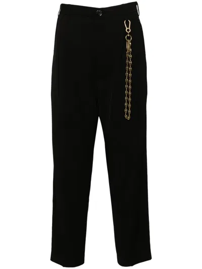 Song For The Mute Black Pleated Tapered Trousers