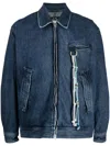 Song For The Mute Indigo Faded Denim Jacket In 蓝色