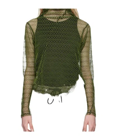 Song For The Mute Twist Sweater In Green