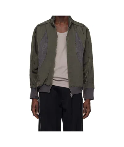Song For The Mute Zippered Long Sleeve Casual Jacket In Gray