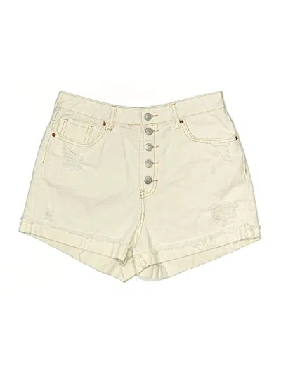 Pre-owned S.o.n.g. Khaki Shorts In Ivory