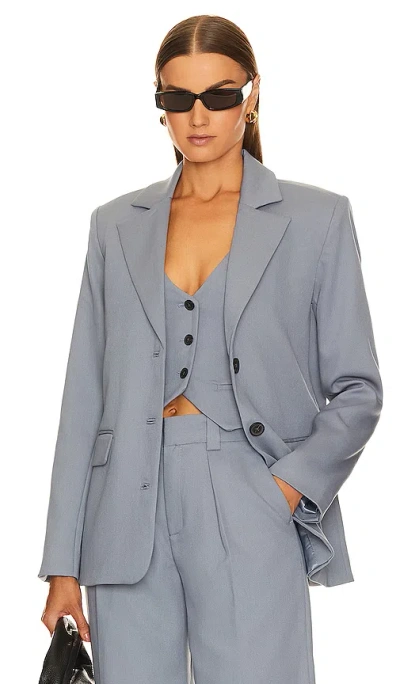 Song Of Style Perdita Blazer In Dove Blue