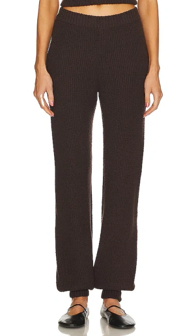 Song Of Style Saniya Jogger In Dark Chocolate
