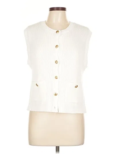 Pre-owned Song Of Style Sweater Vest In White