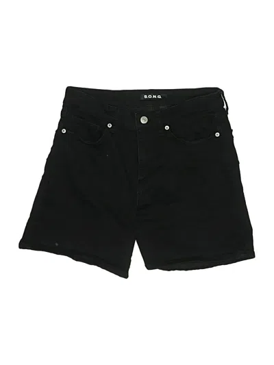 Pre-owned S.o.n.g. Shorts In Black