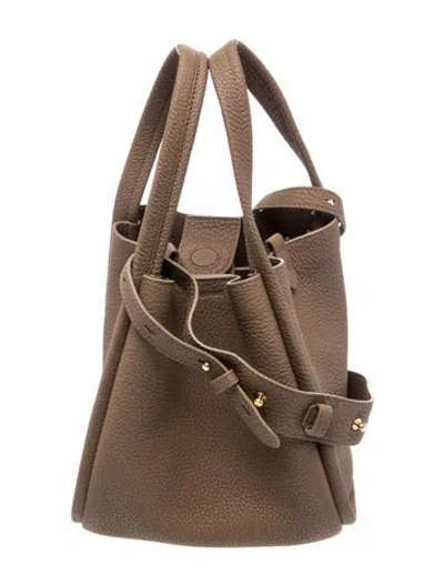 Pre-owned Songmont Leather Bucket Bag In Brown