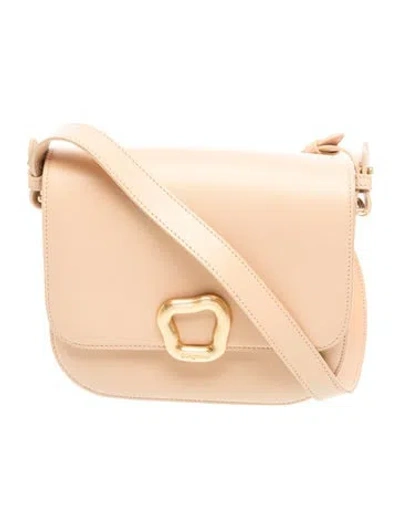Pre-owned Songmont Leather Crossbody Bag In Neutral