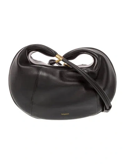 Pre-owned Songmont Leather Luna Large In Black