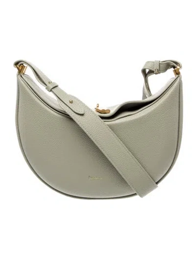 Pre-owned Songmont Leather Shoulder Bag In Green