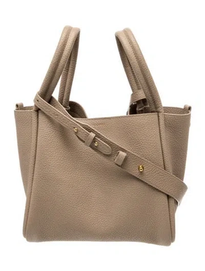 Pre-owned Songmont Leather Shoulder Bag In Neutral