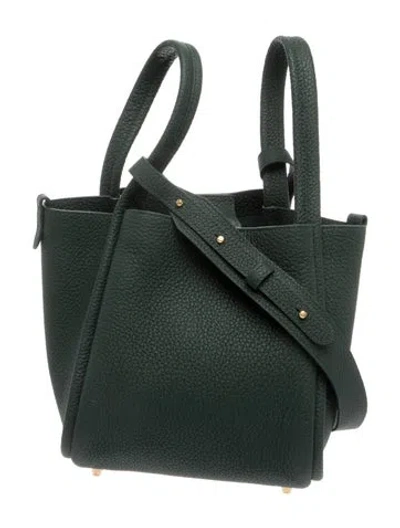 Pre-owned Songmont Leather Song Medium In Green
