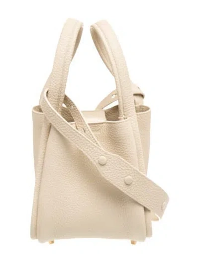 Pre-owned Songmont Leather Song Small In Neutral